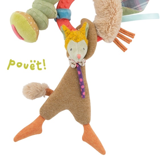 Wolf Activity Rattle by Moulin Roty - Picture 2 of 2